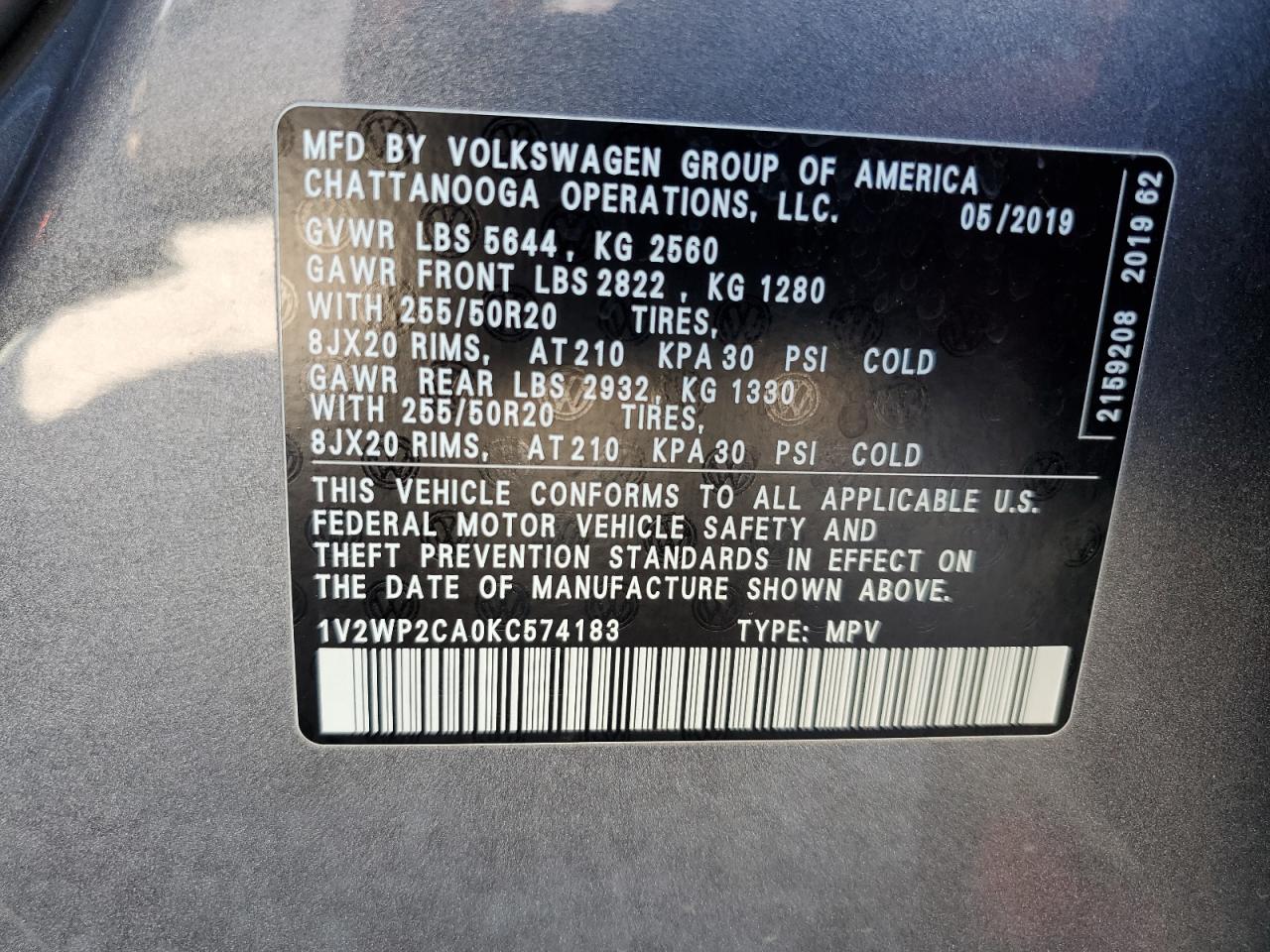 2019 Volkswagen Atlas - Image 15