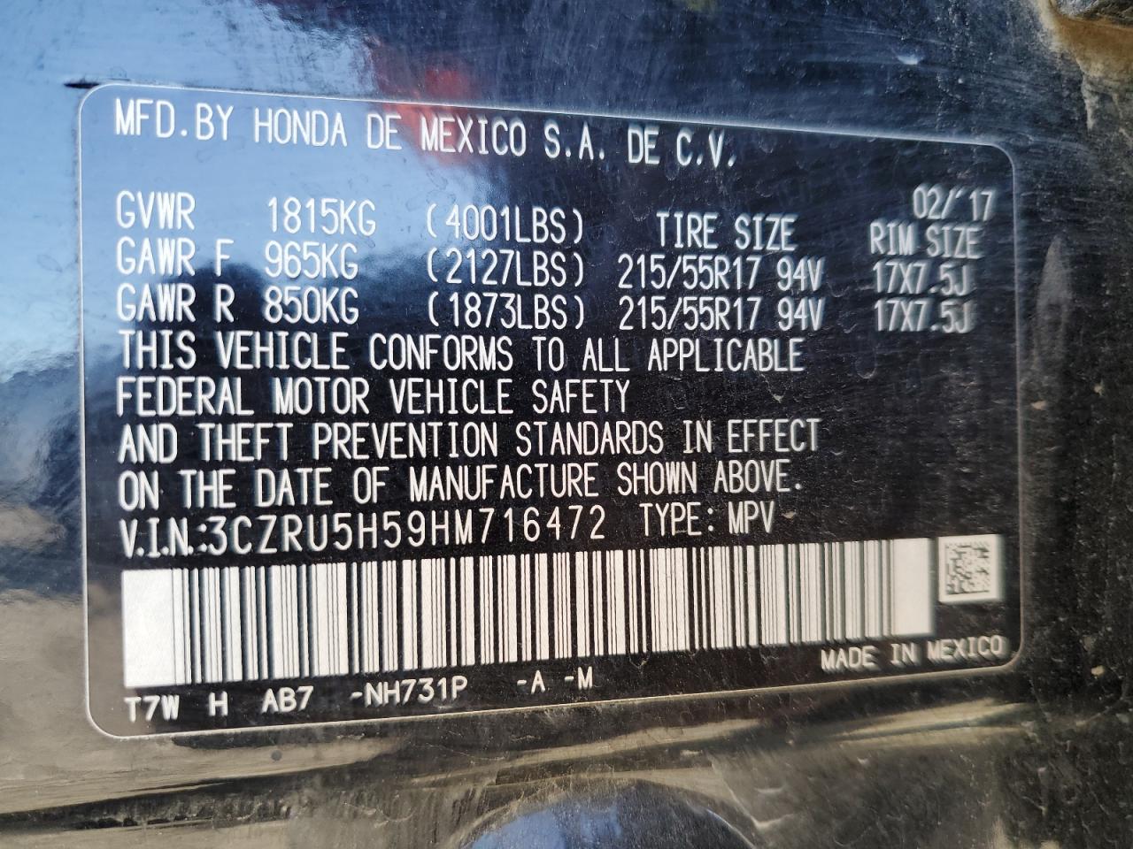 2017 Honda HR-V - Image 13