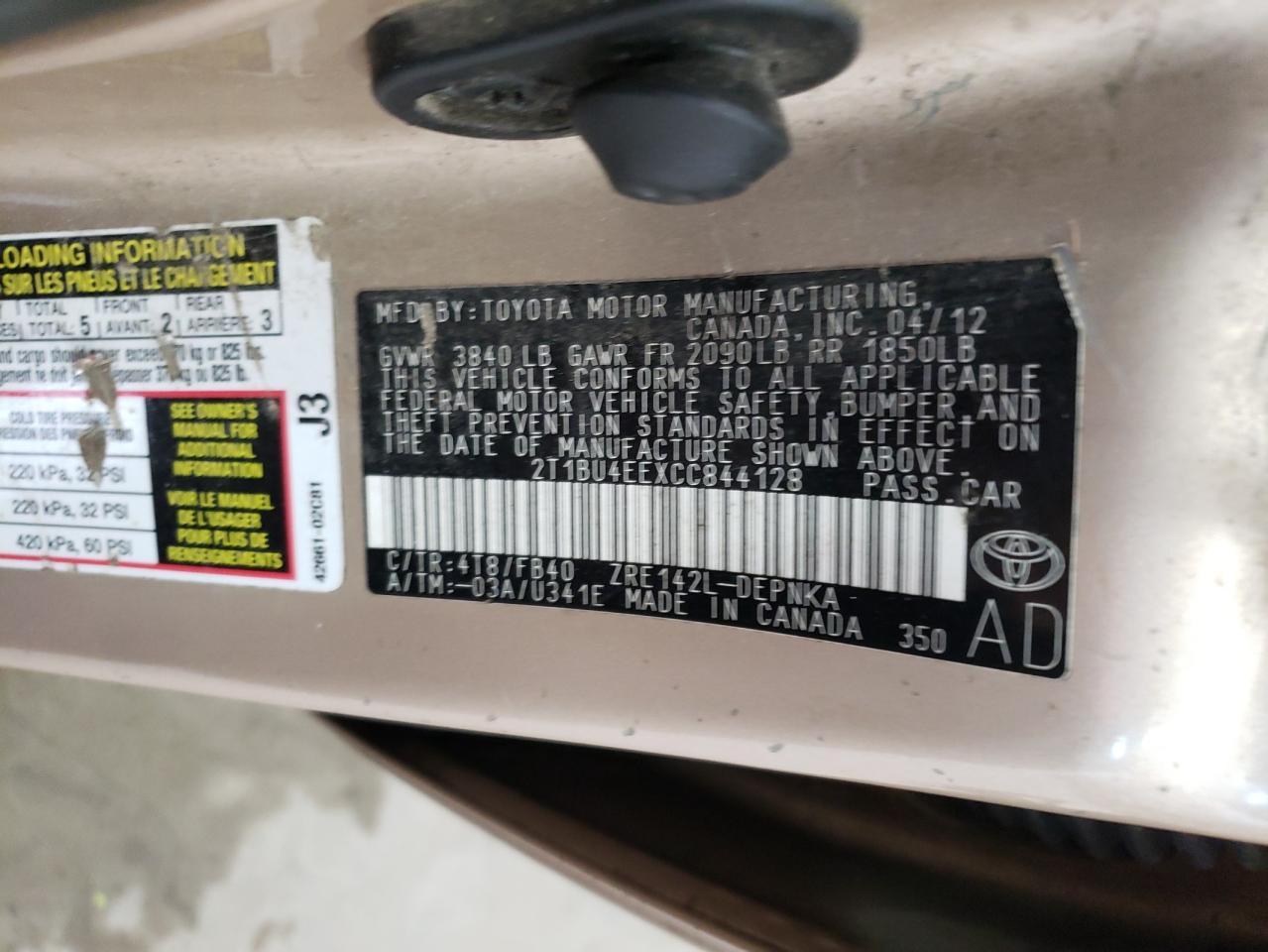 2012 Toyota Corolla - Image 13