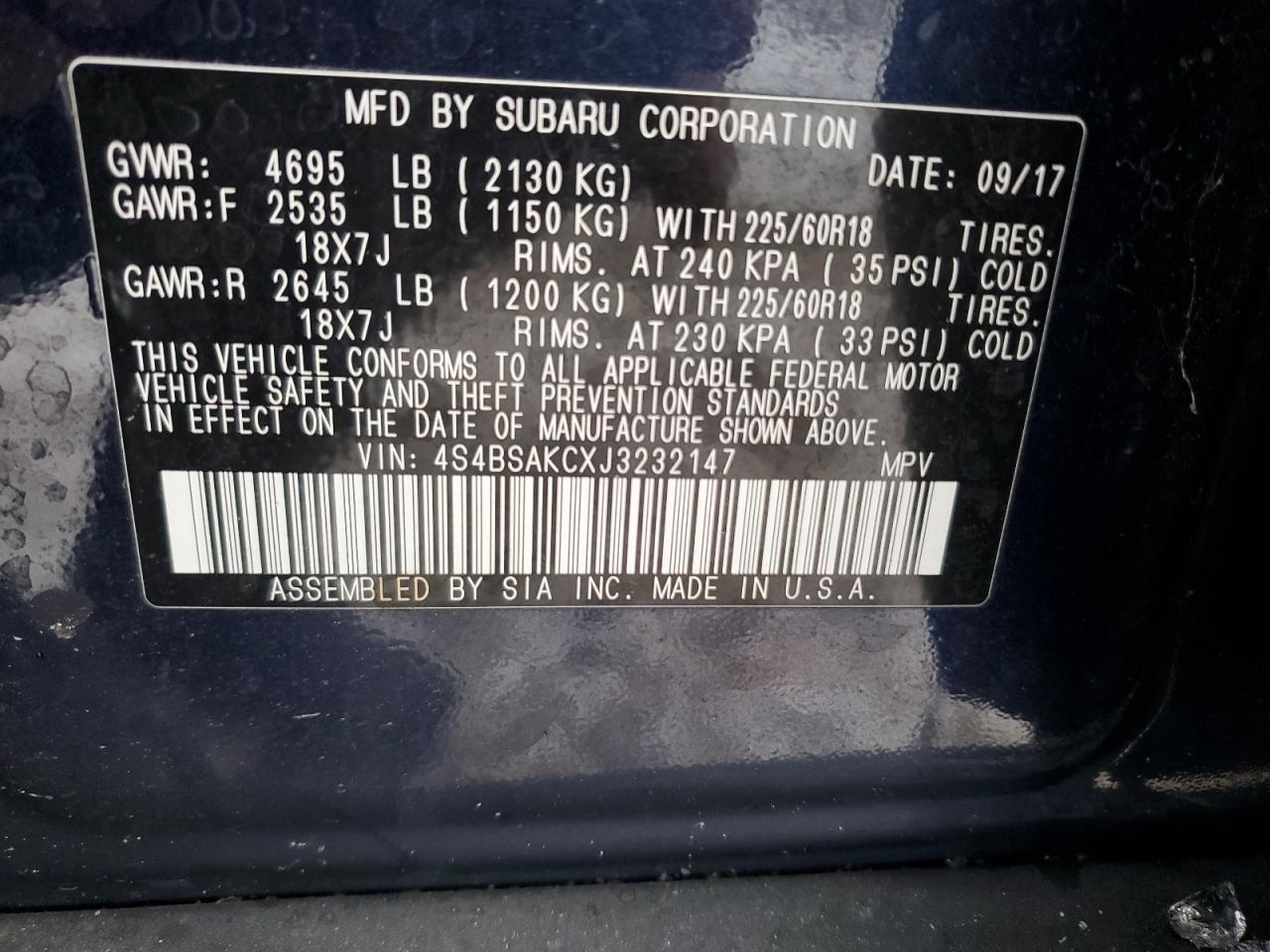 2018 Subaru Outback - Image 12