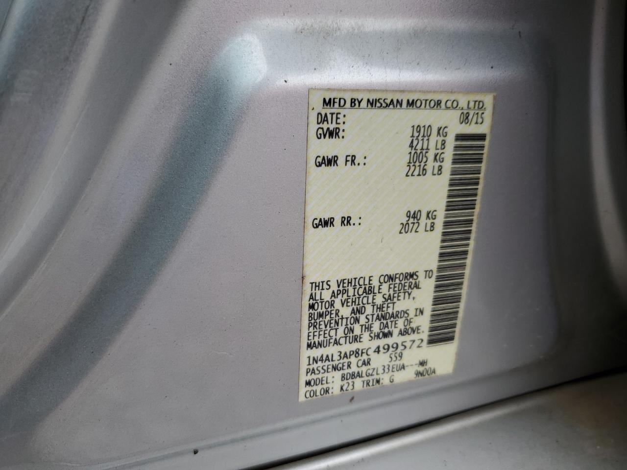 2015 Nissan Altima - Image 12