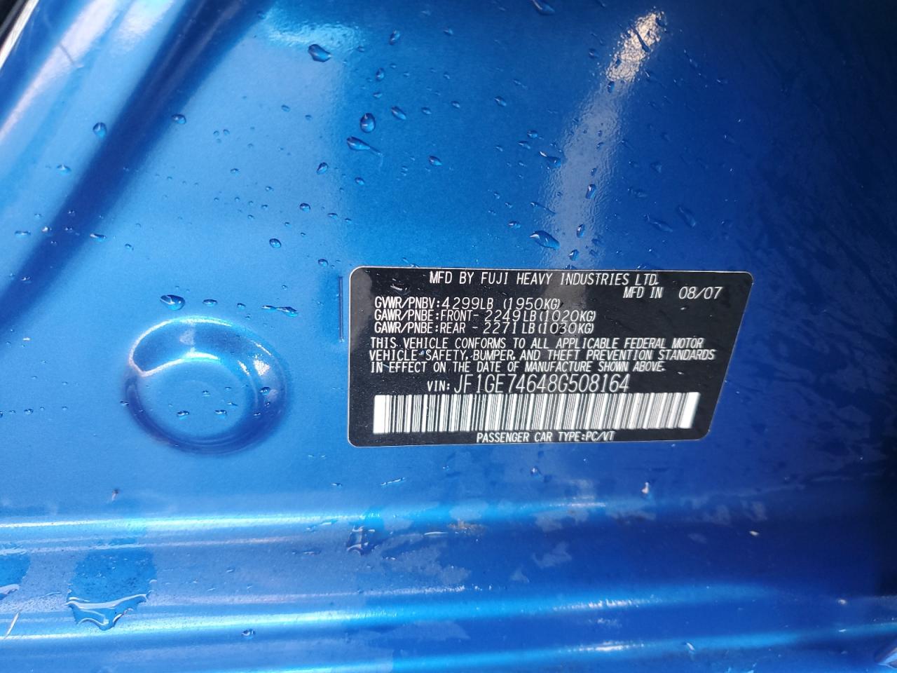 2008 Subaru WRX - Image 13