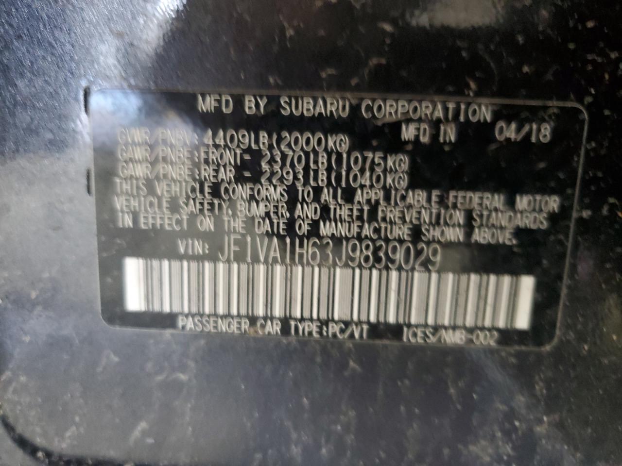 2018 Subaru WRX - Image 12