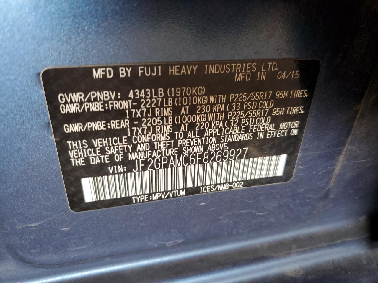 2015 Subaru XV - Image 14