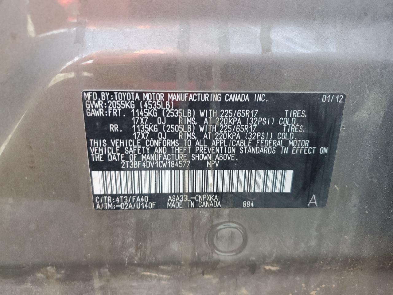 2012 Toyota RAV 4 - Image 16