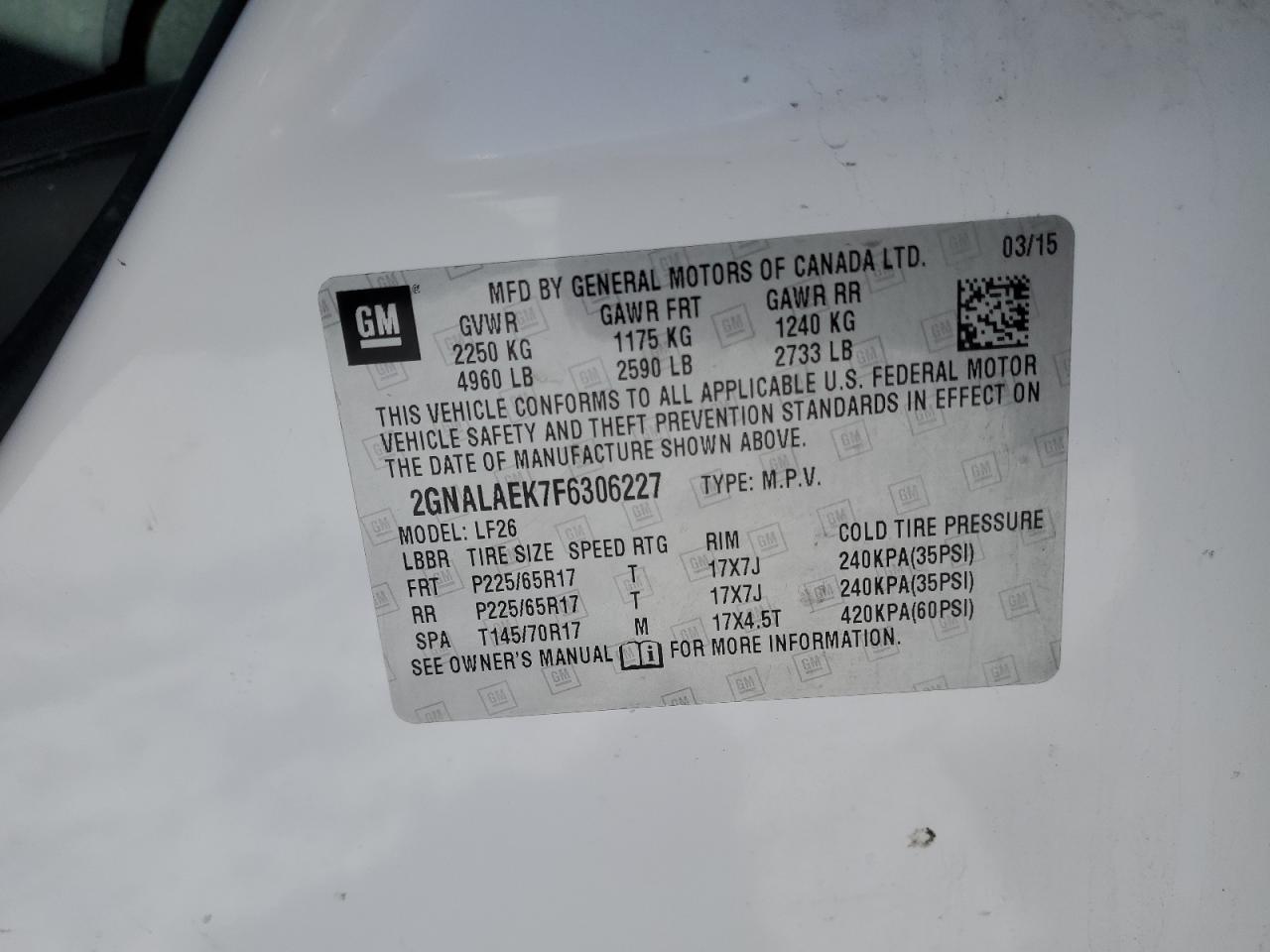 2015 Chevrolet Equinox - Image 13