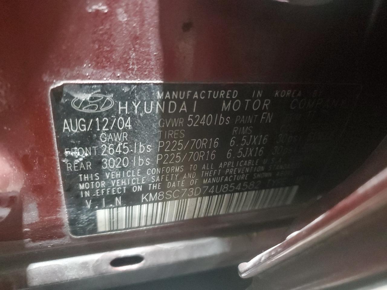 2004 Hyundai Santa Fe - Image 12