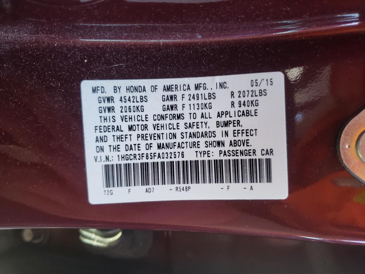 2015 Honda Accord - Image 12