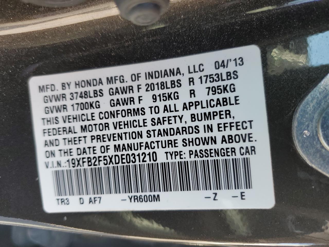 2013 Honda Civic - Image 12