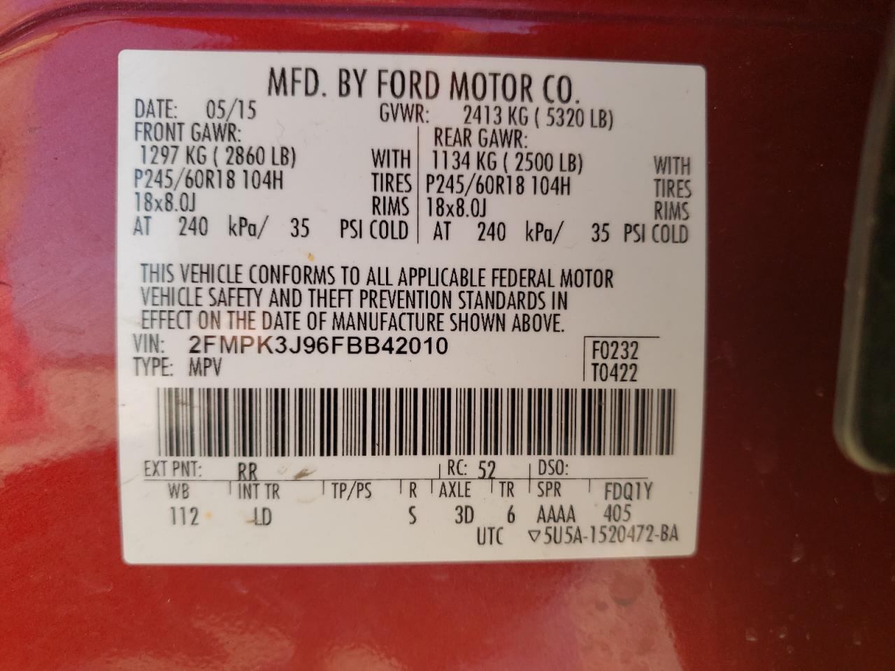 2015 Ford Edge - Image 16