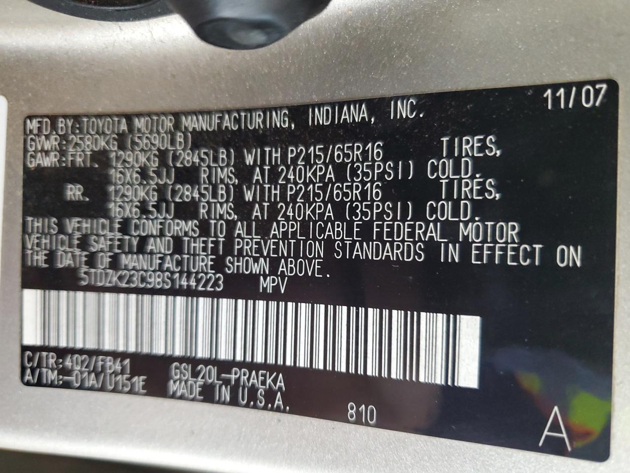 2008 Toyota Sienna - Image 13