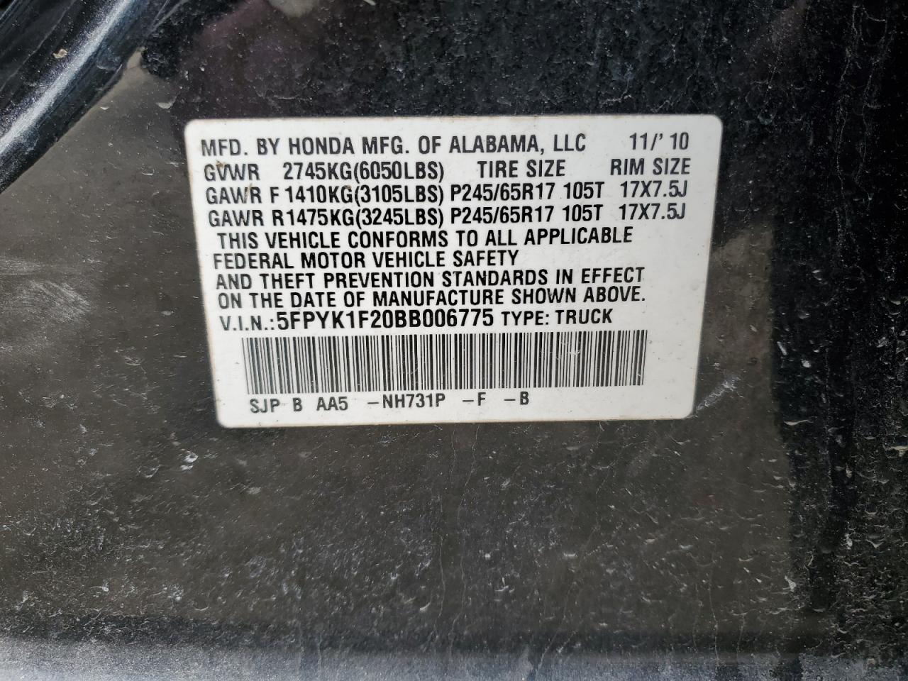 2011 Honda Ridgeline - Image 14