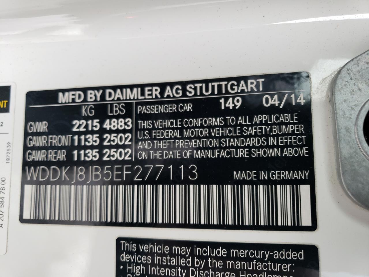 2014 Mercedes-Benz E-klasse - Image 12