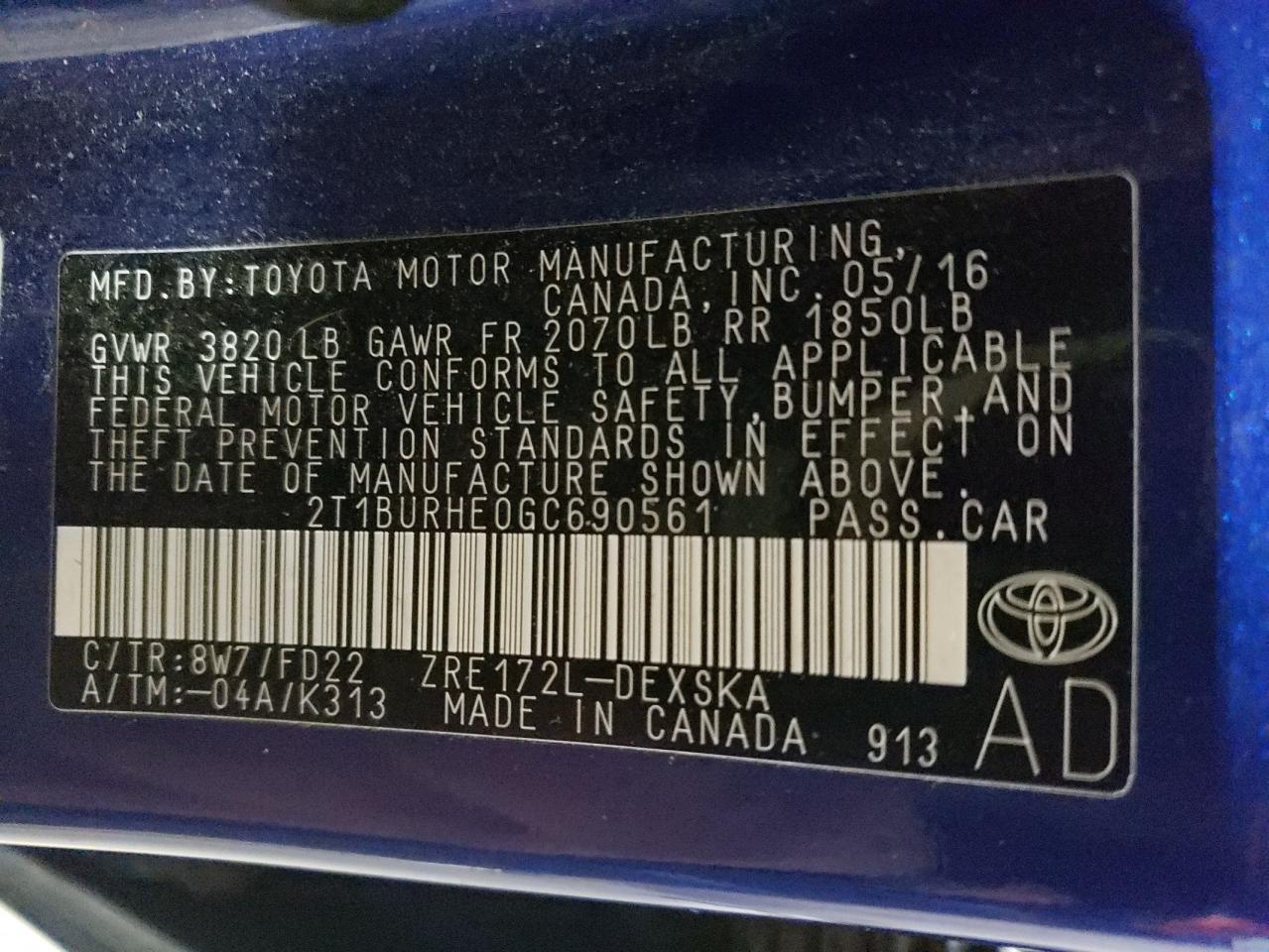 2016 Toyota Corolla - Image 13