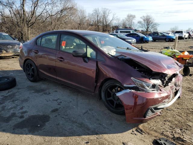  HONDA CIVIC 2015 Czerwony