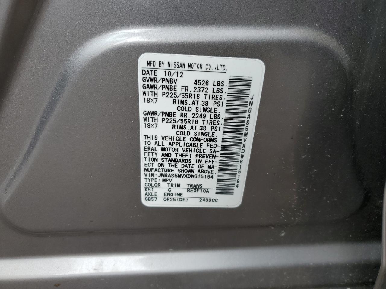 2013 Nissan Rogue - Image 13