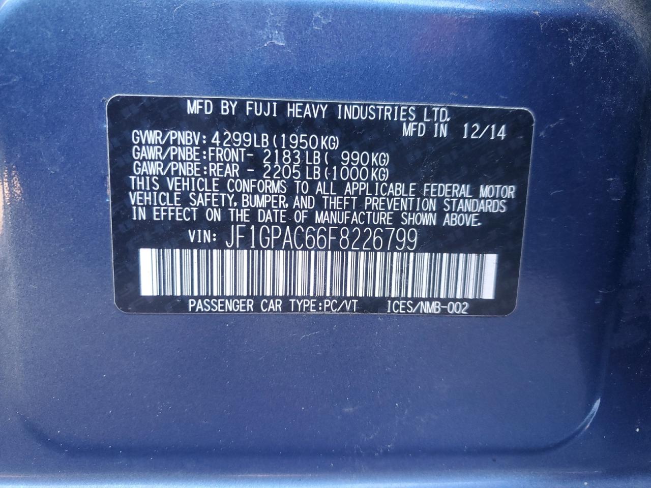 2015 Subaru Impreza - Image 12