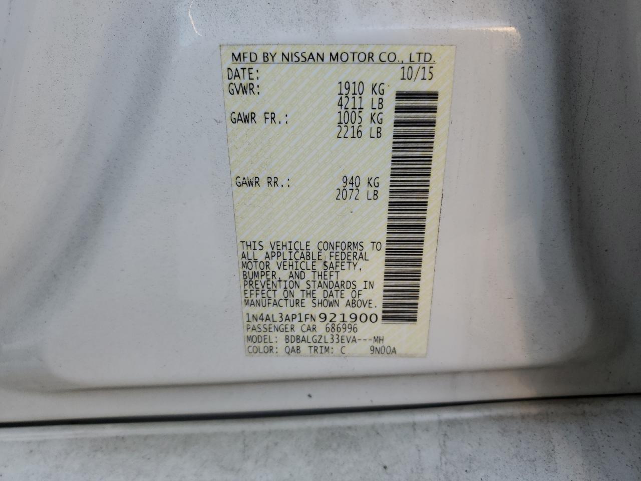 2015 Nissan Altima - Image 12