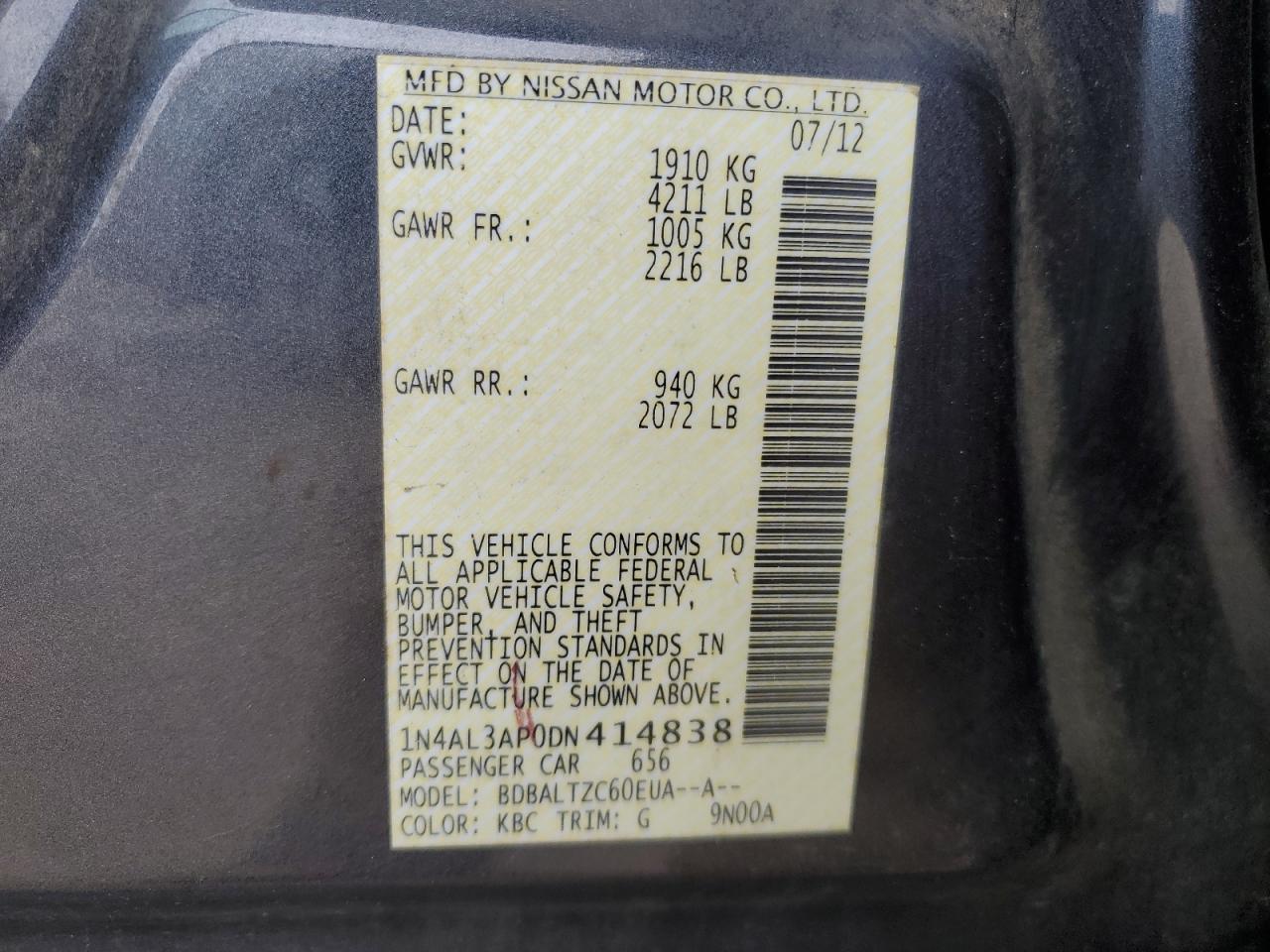 2013 Nissan Altima - Image 13