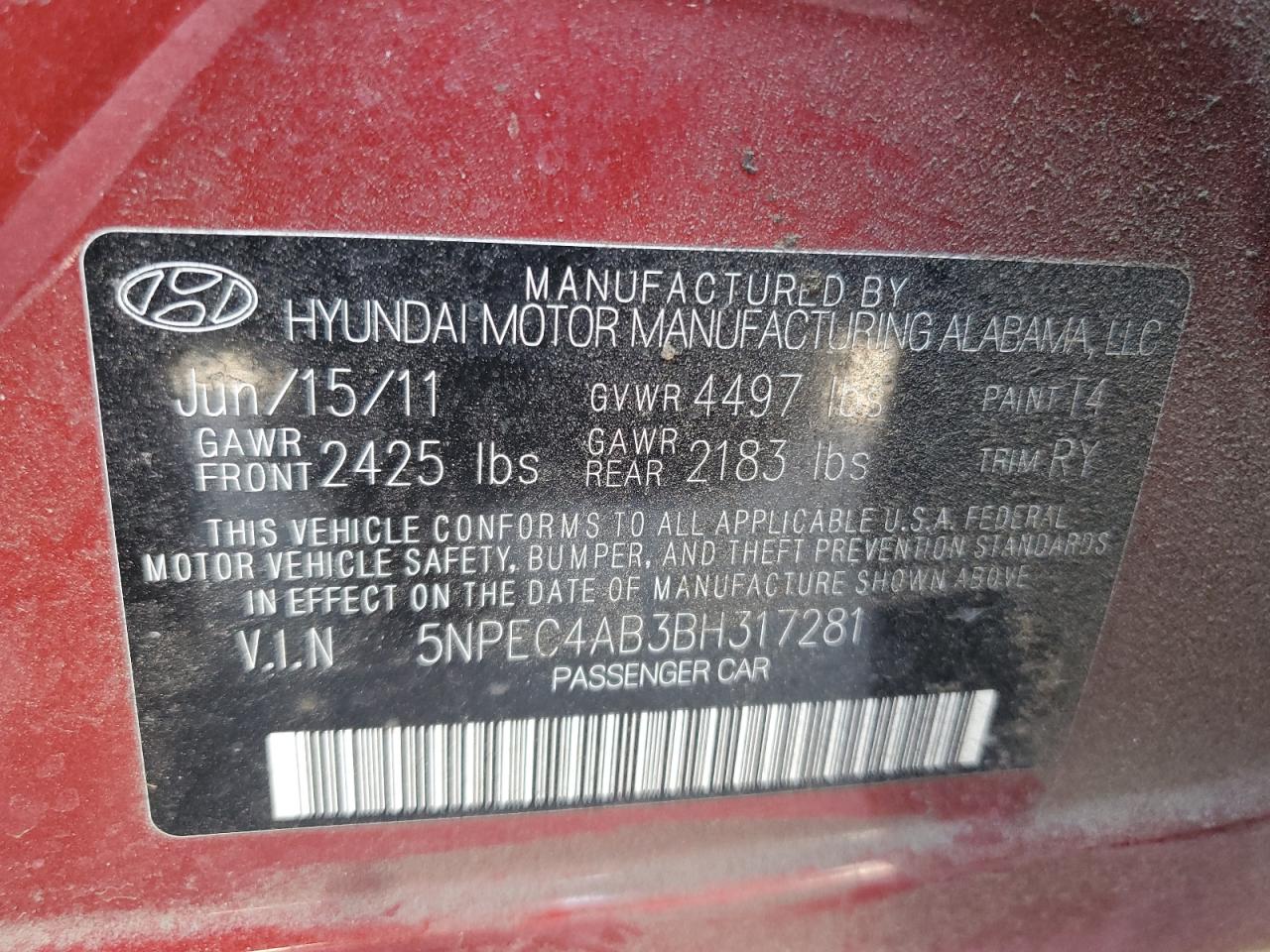 2011 Hyundai Sonata - Image 12