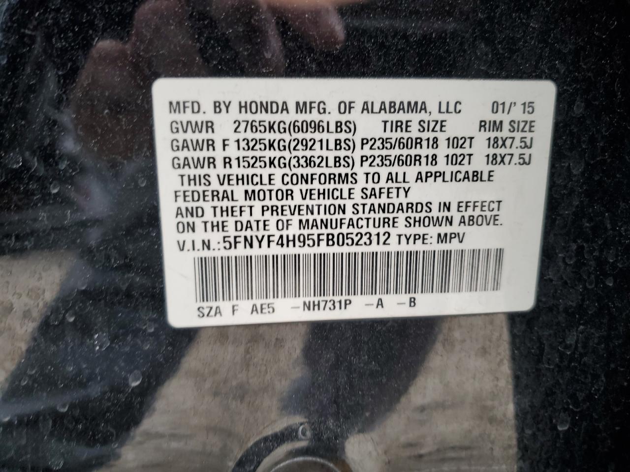 2015 Honda Pilot - Image 15