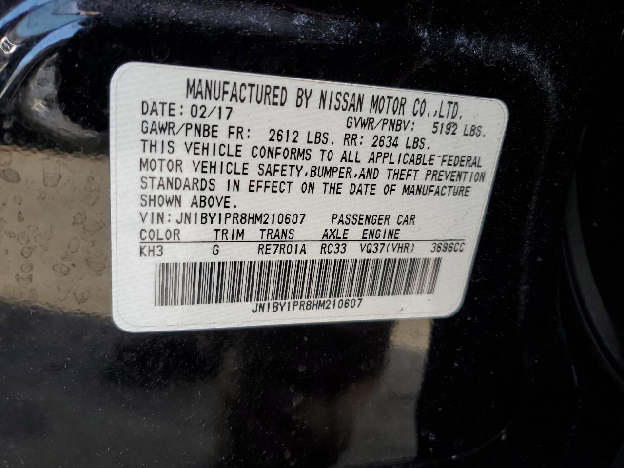 2017 Infiniti Q70 - Image 12