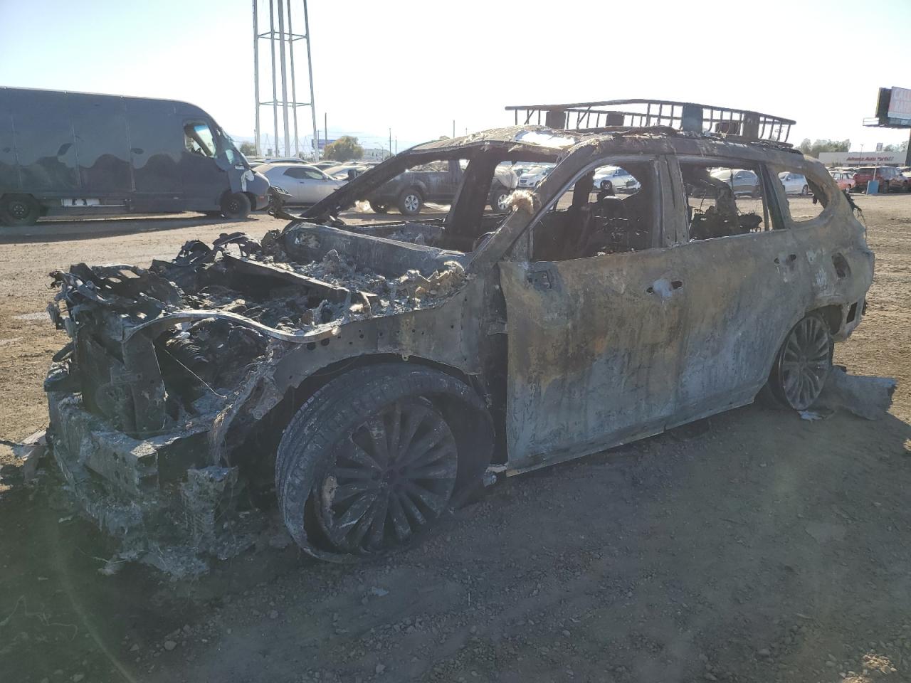 2021 Toyota Highlander Hybrid Platinum de vânzare în Phoenix, AZ - Burn