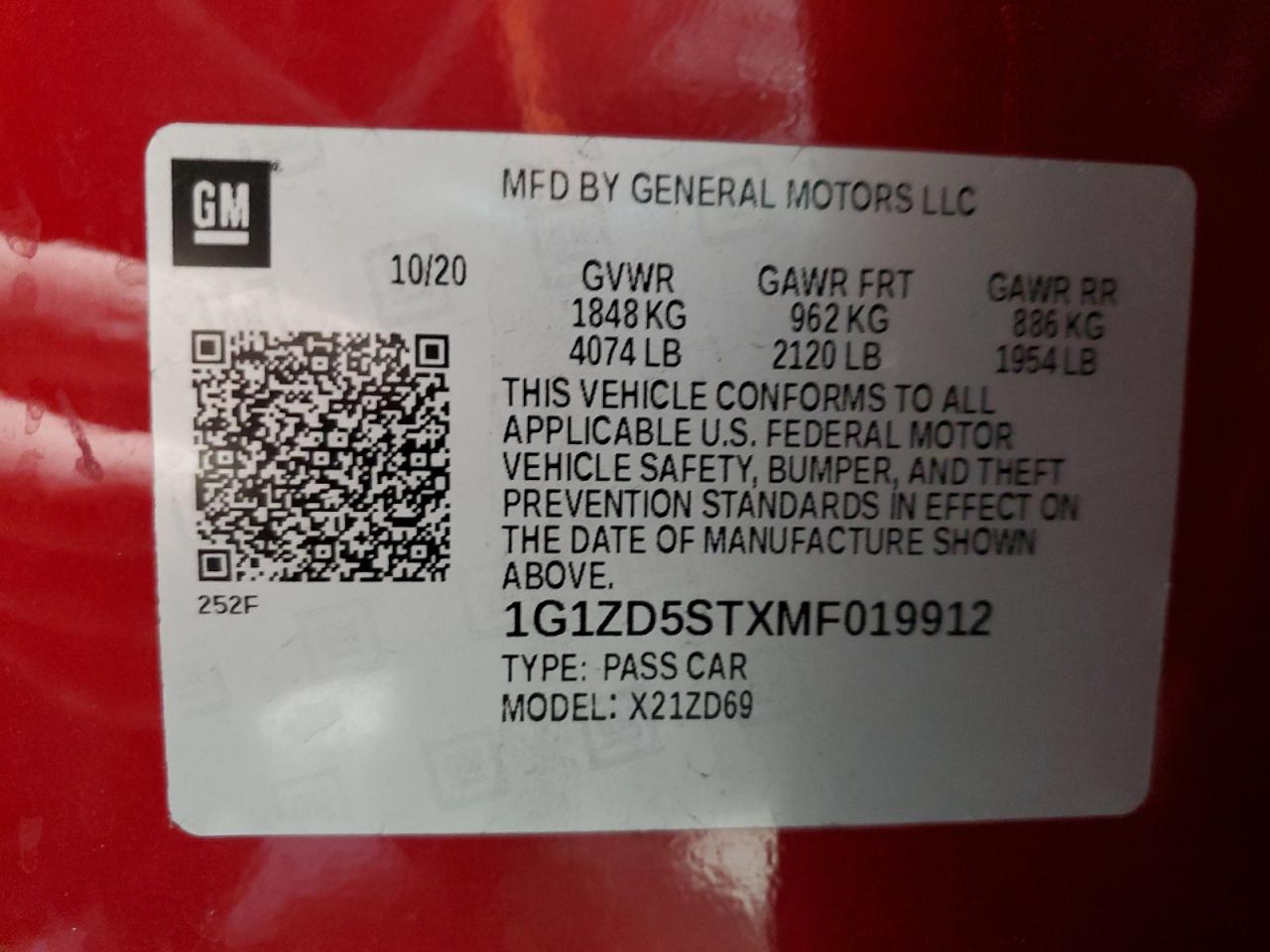 2021 Chevrolet Malibu - Image 12