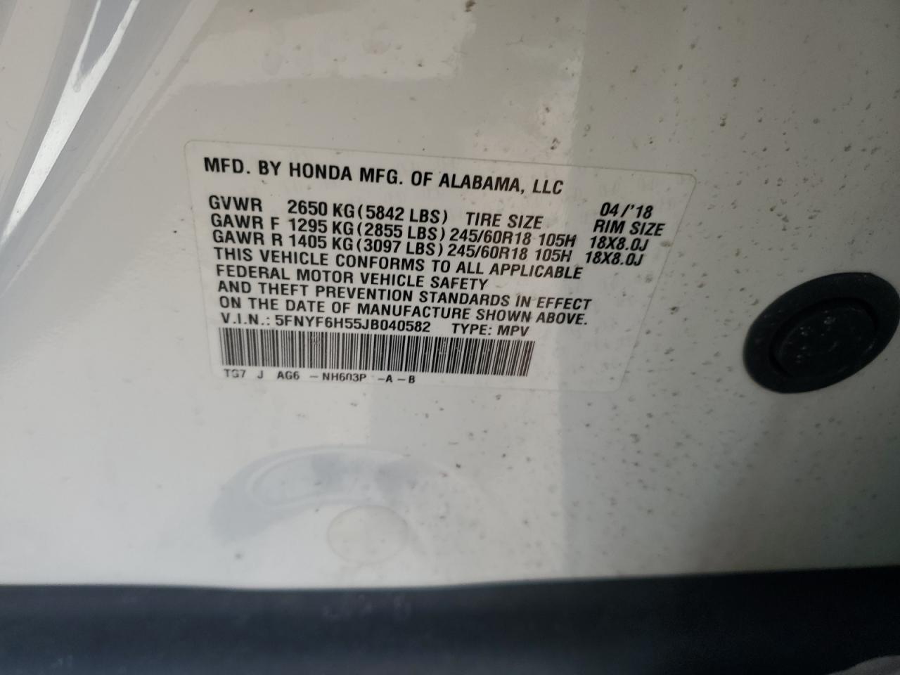 2018 Honda Pilot - Image 13