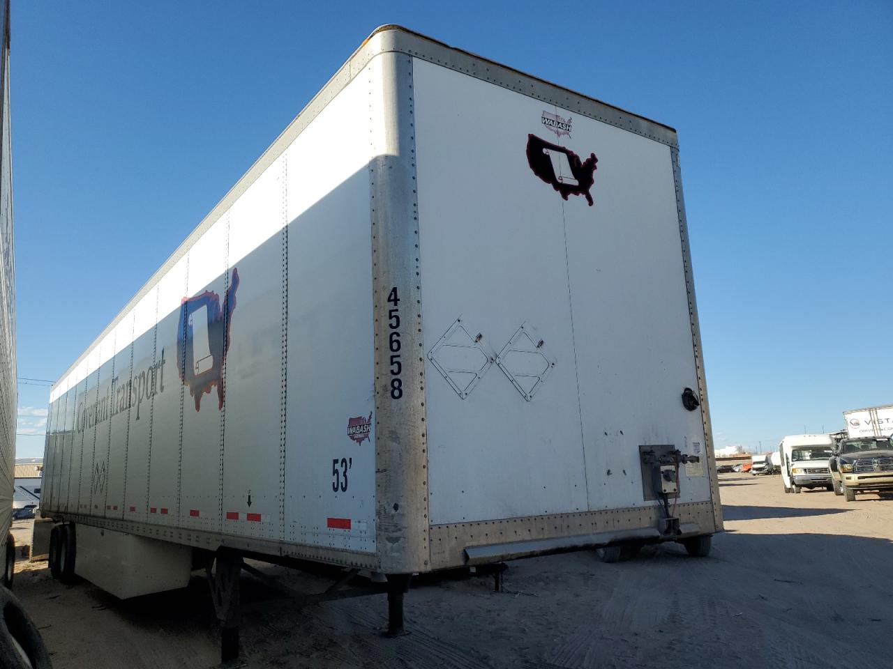 2017 Wabash Dvchpc Dry Van Trailer de vânzare în Albuquerque, NM - Rear End