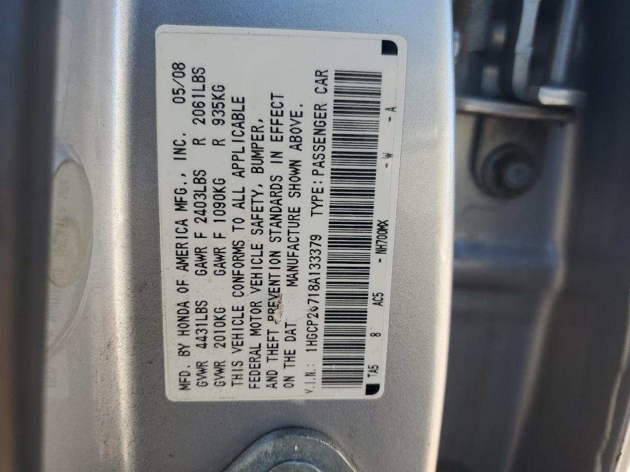 2008 Honda Accord - Image 12