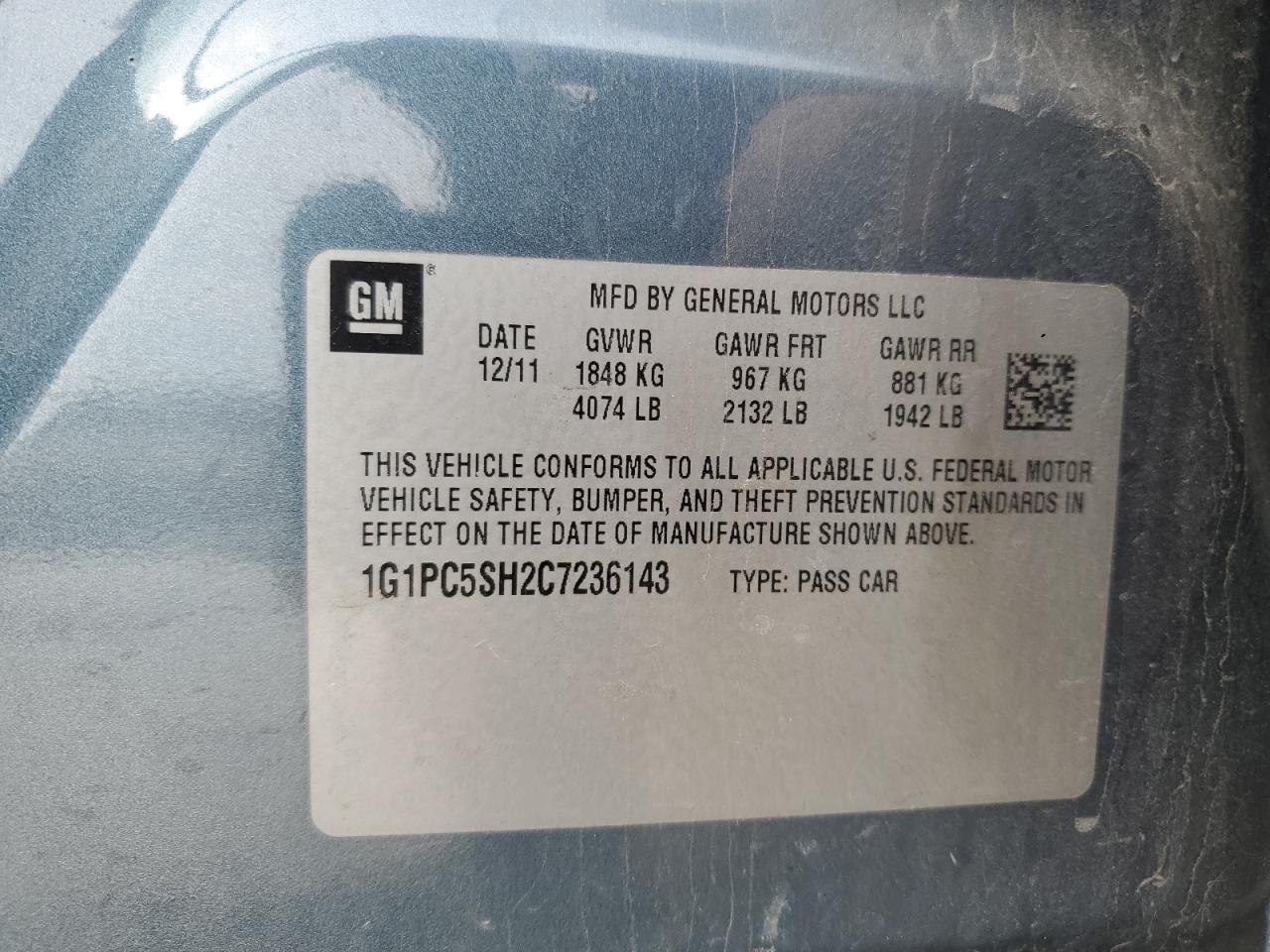2012 Chevrolet Cruze - Image 12
