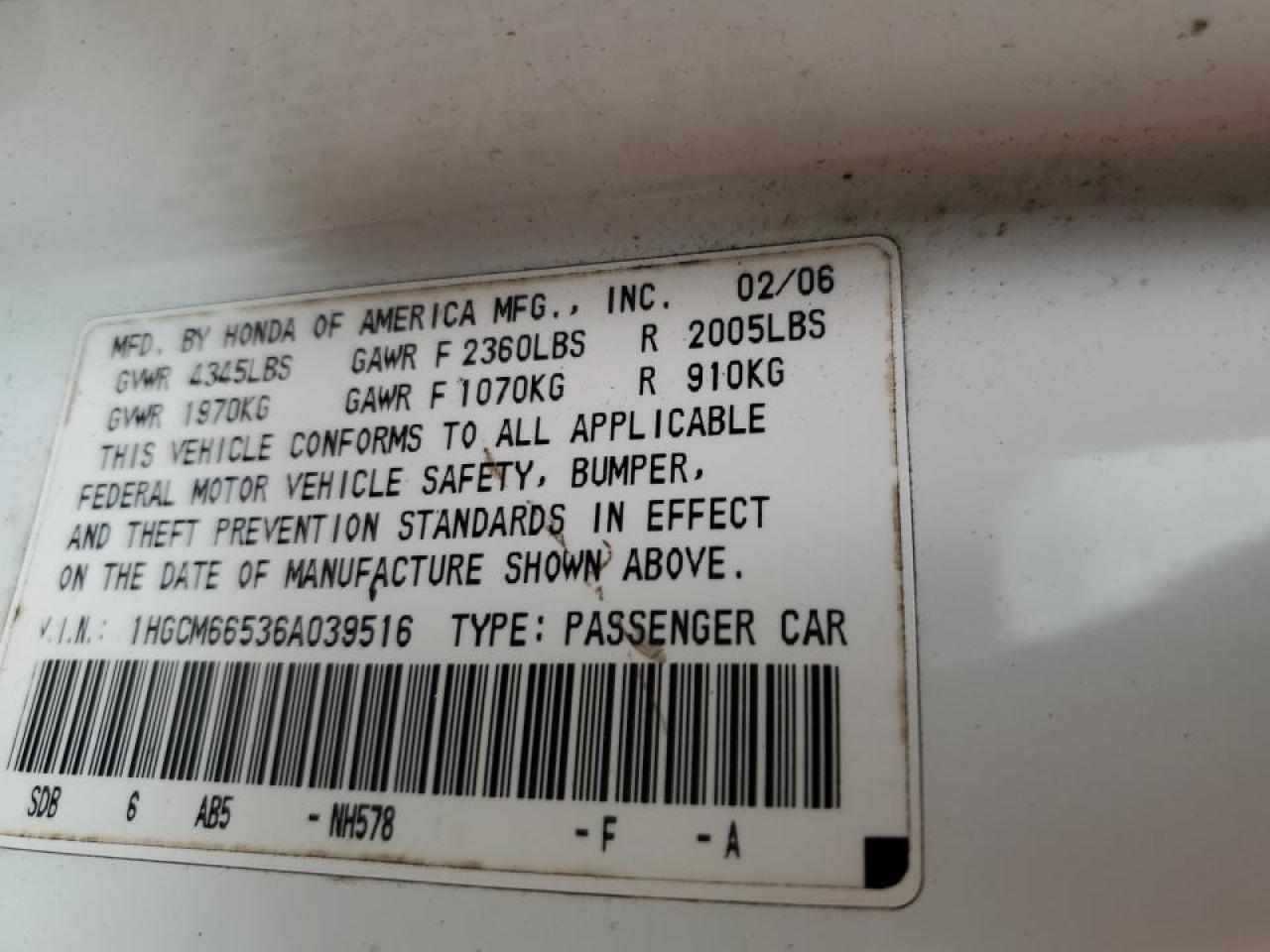 2006 Honda Accord - Image 14