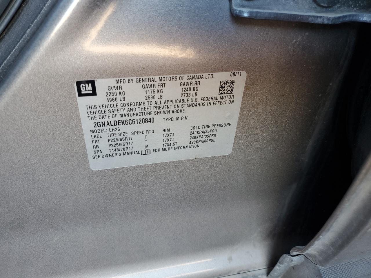 2012 Chevrolet Equinox - Image 13