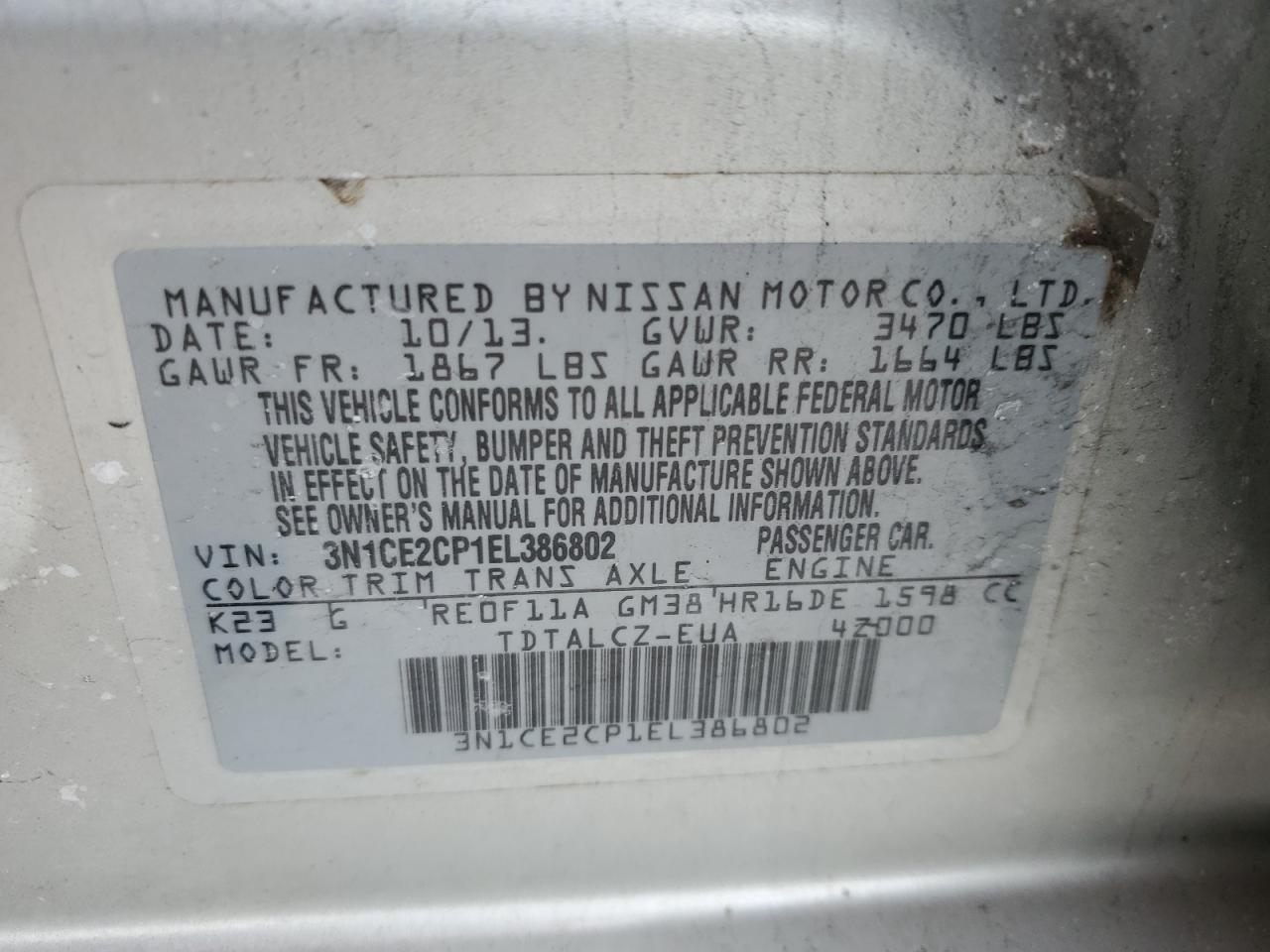 2014 Nissan Versa - Image 12