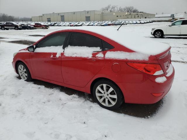  HYUNDAI ACCENT 2013 Red