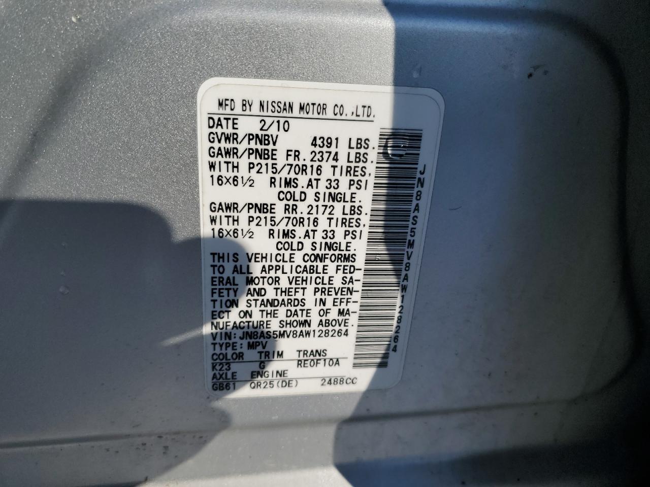 2010 Nissan Rogue - Image 13