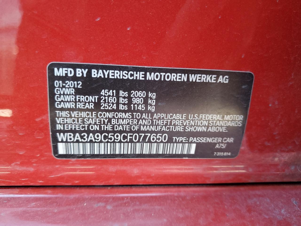 2012 BMW 3er - Image 12