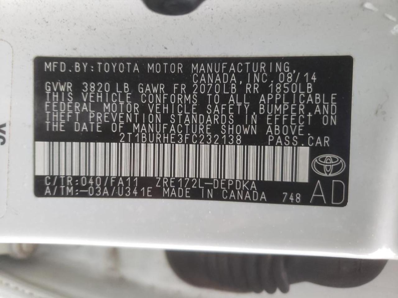 2015 Toyota Corolla - Image 15
