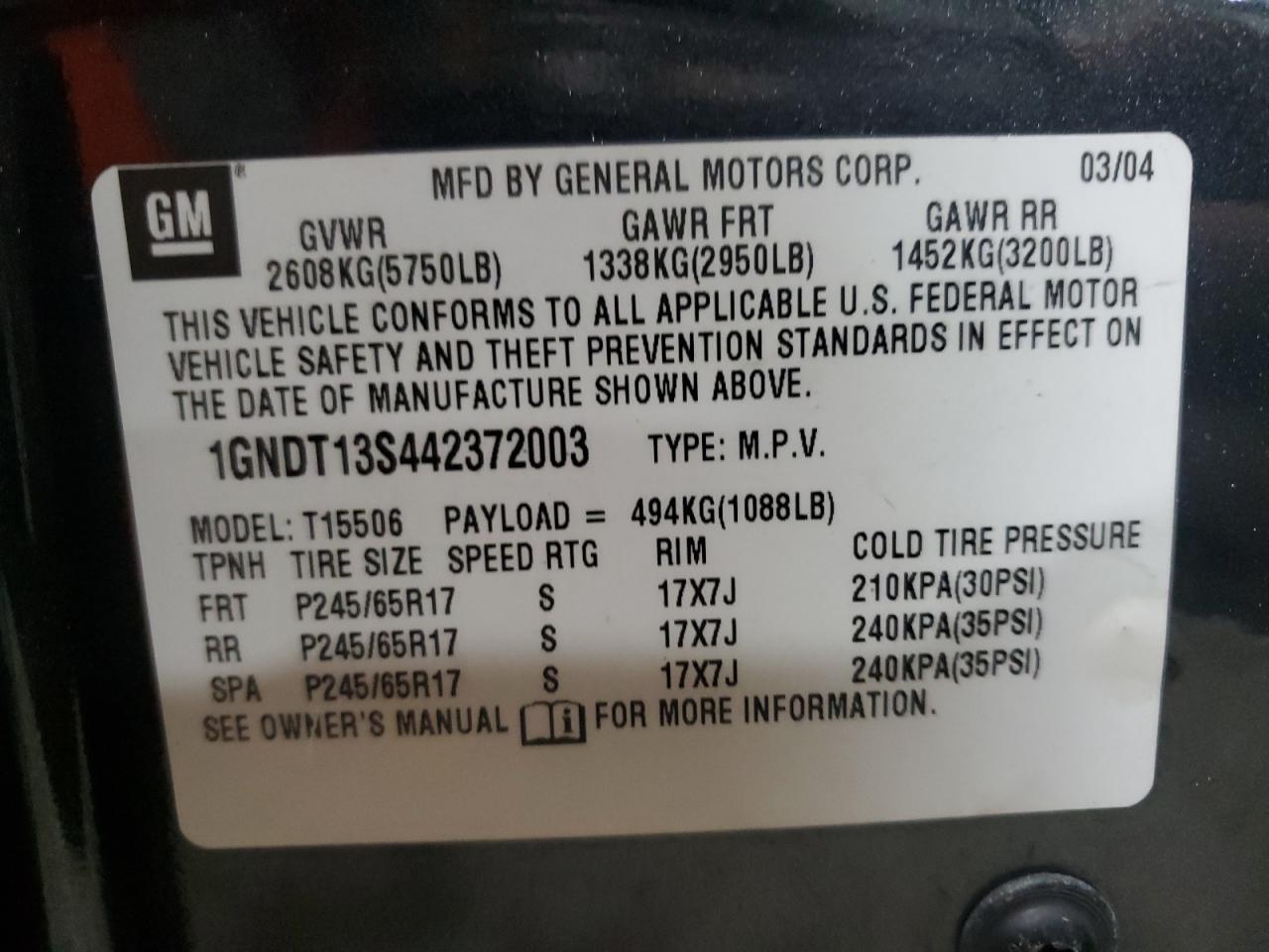 2004 Chevrolet TrailBlazer - Image 14