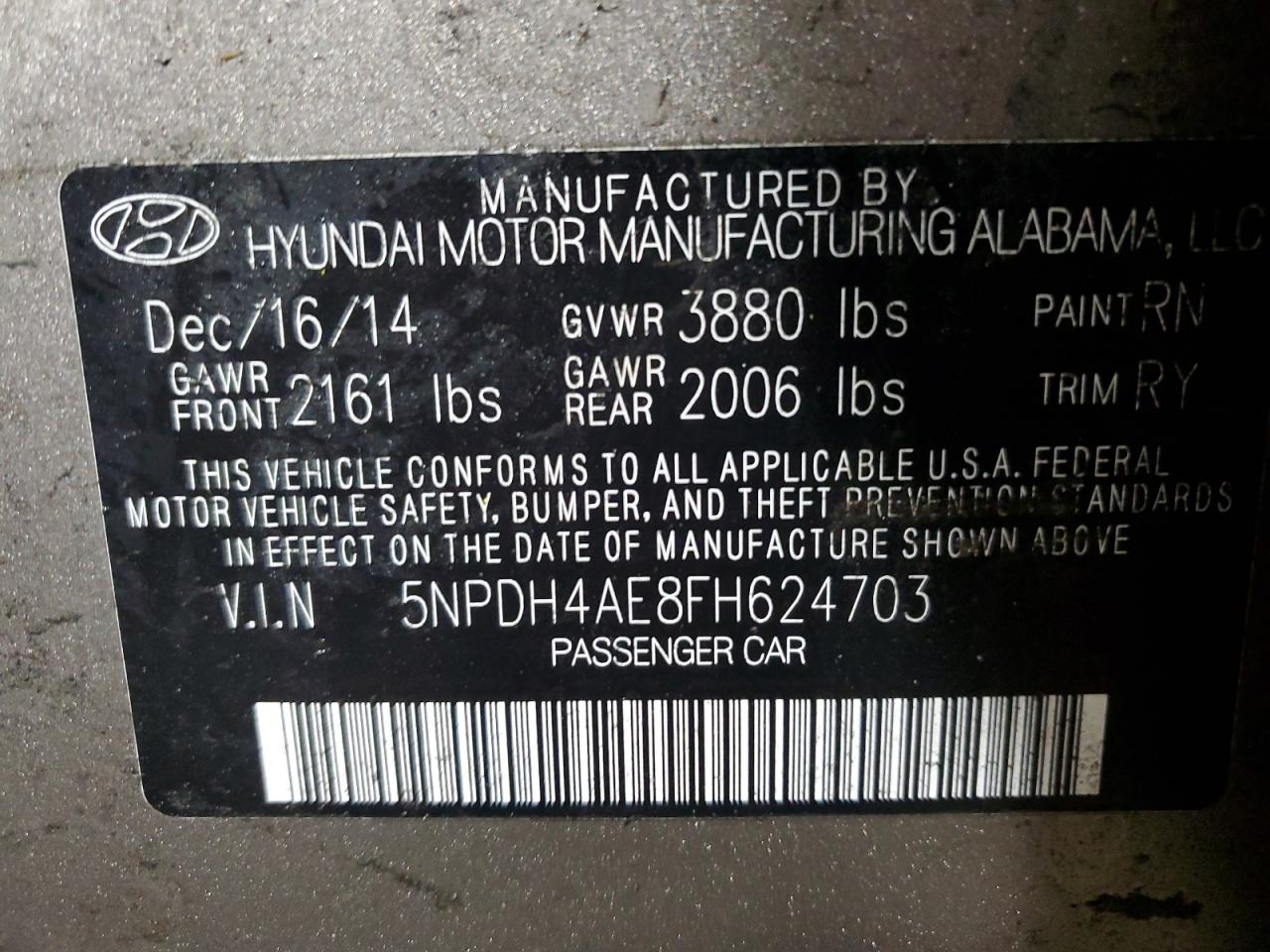 2015 Hyundai Elantra - Image 12