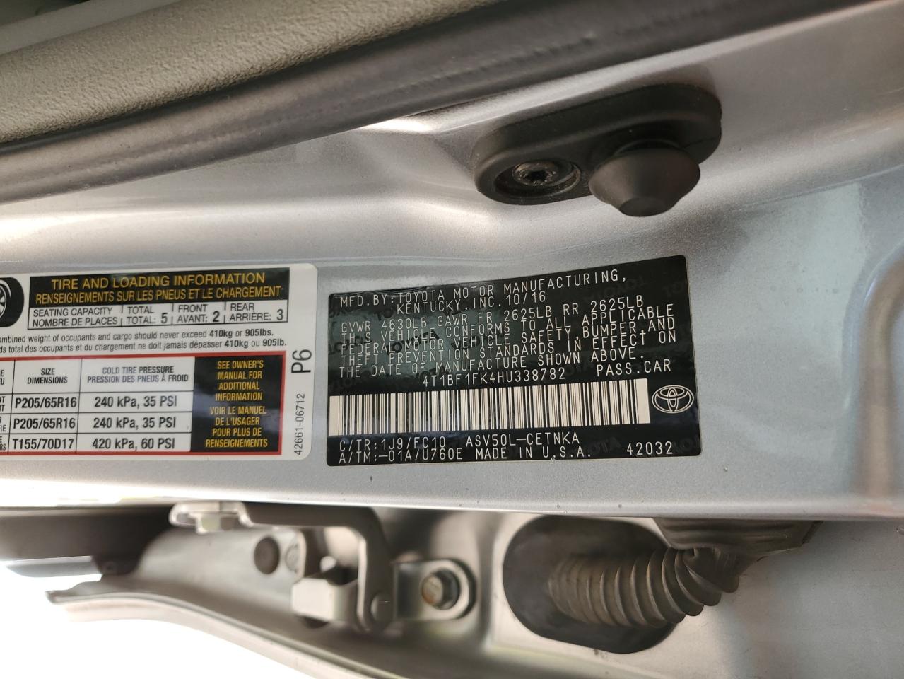 2017 Toyota Camry - Image 12