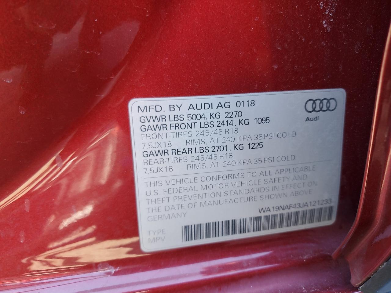 2018 Audi A4 - Image 13