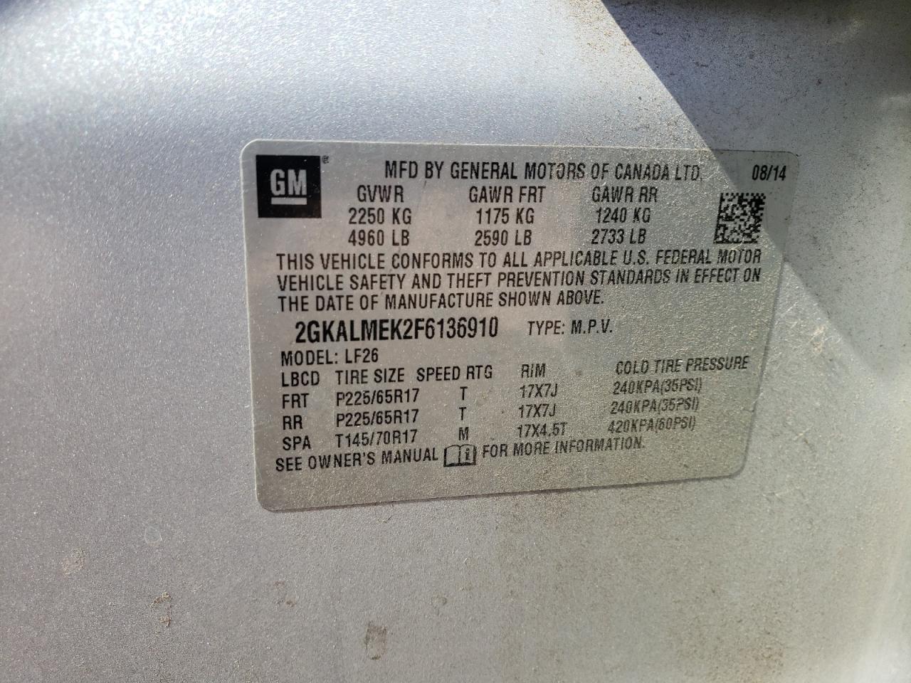 2015 GMC Terrain - Image 15