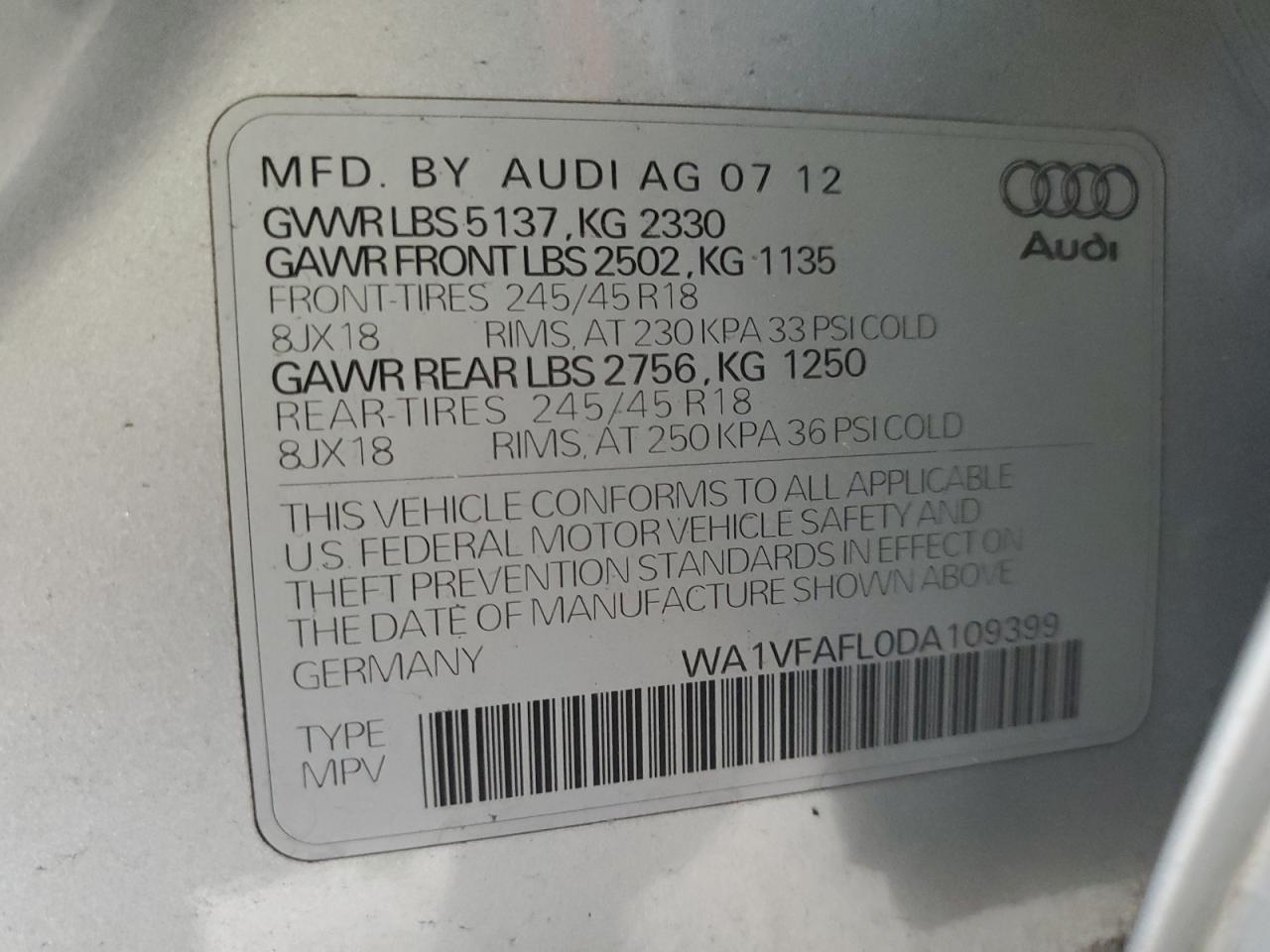 2013 Audi A4 - Image 12