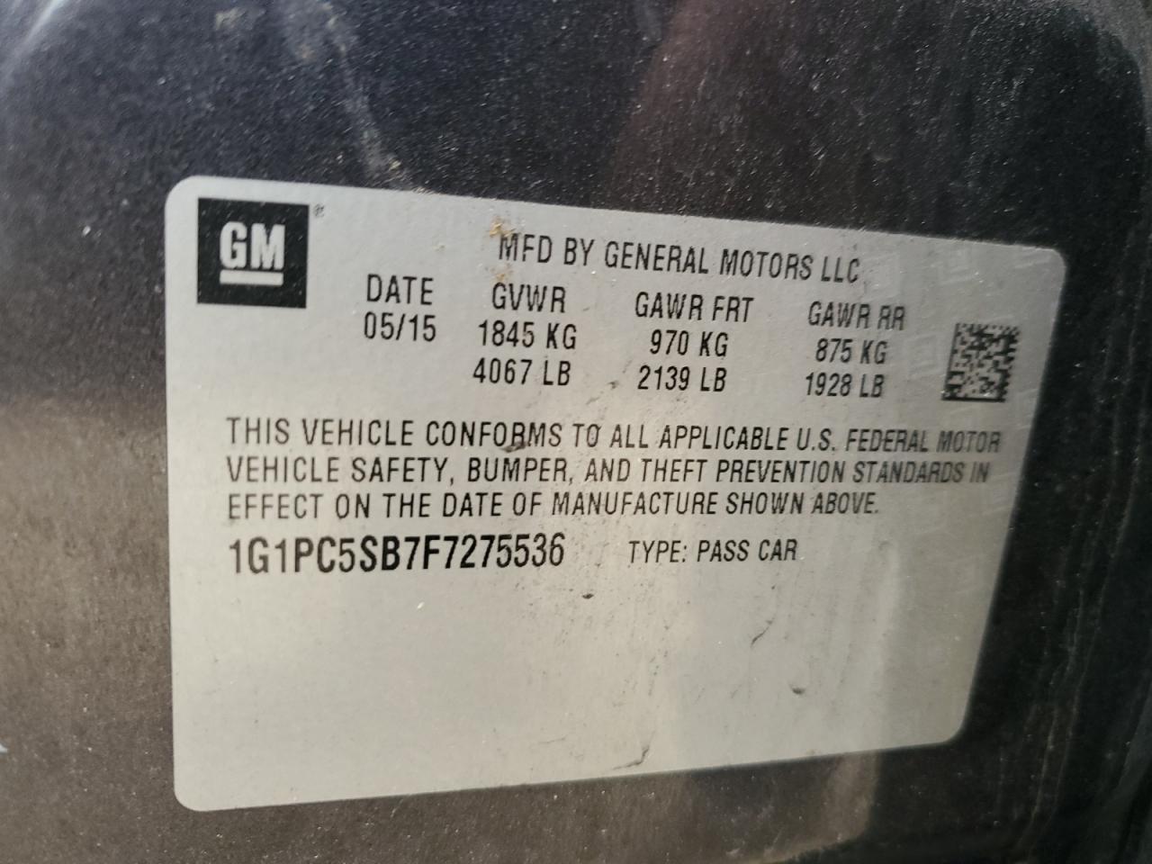 2015 Chevrolet Cruze - Image 12