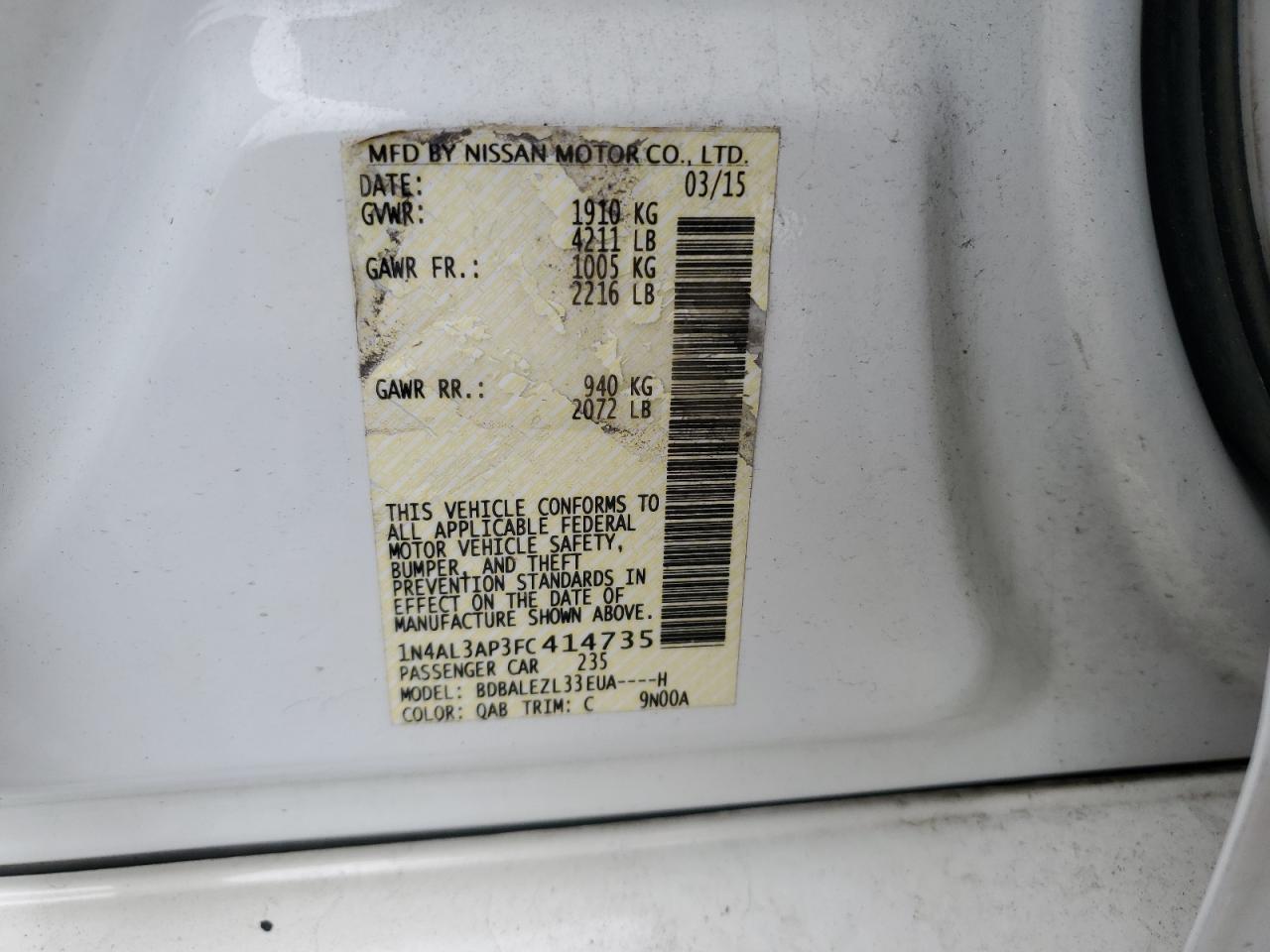 2015 Nissan Altima - Image 15