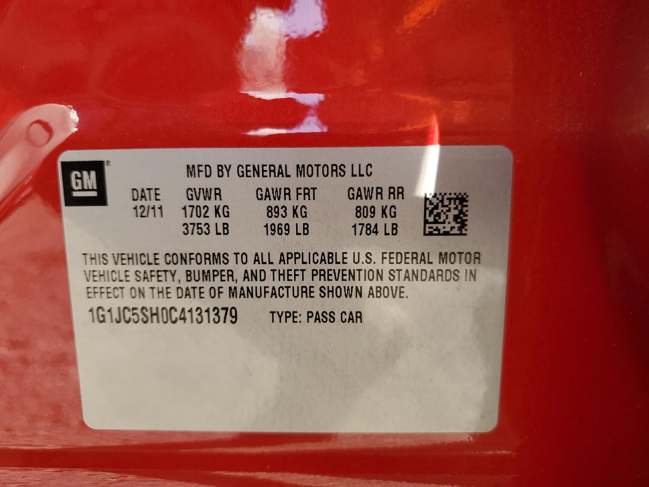 2012 Chevrolet Sonic - Image 12