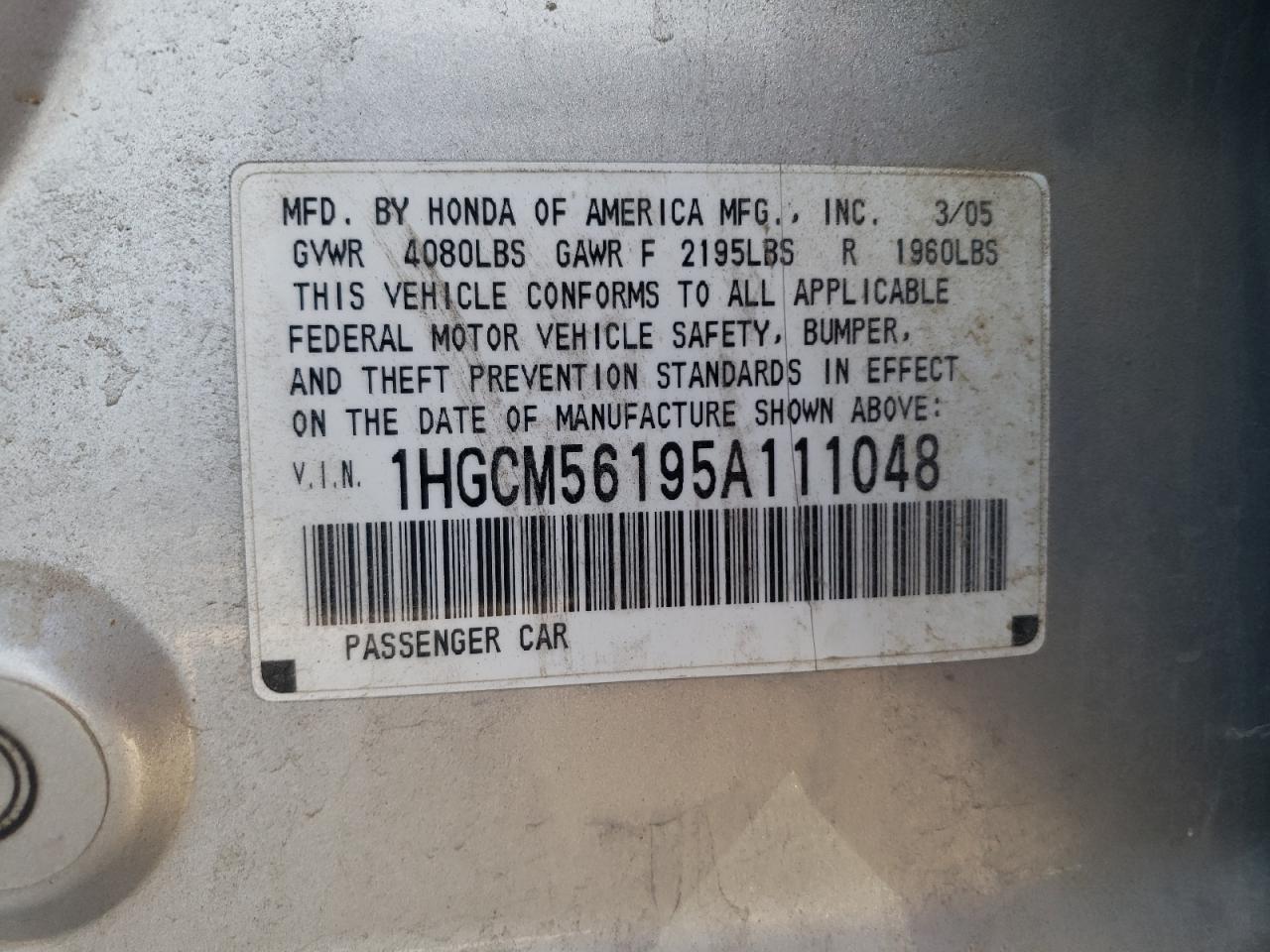 2005 Honda Accord - Image 12