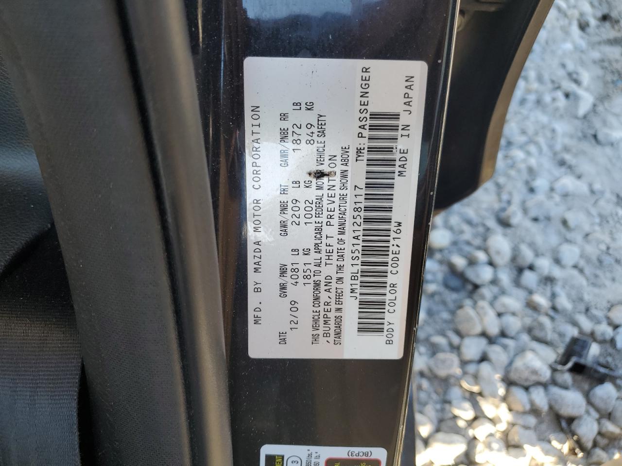 2010 Mazda 3 S VIN: JM1BL1S51A1258117 Lot: 46444635